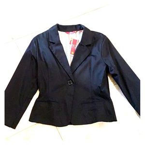 Black cotton short jacket